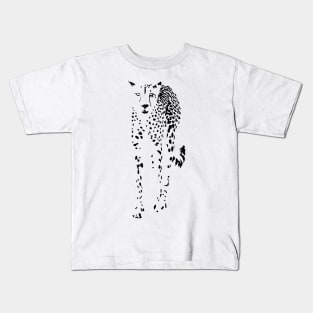 Cheetah Full Figure, Front on View  | African Wildlife Kids T-Shirt